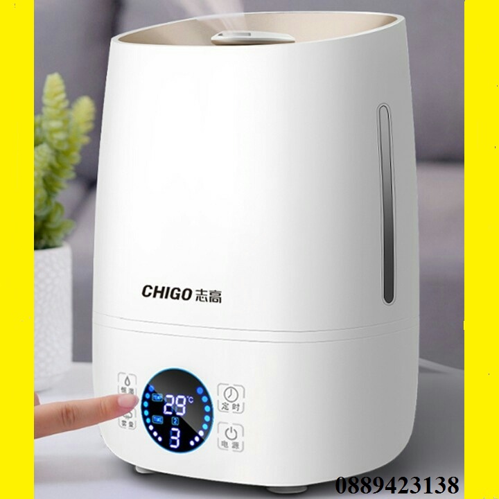 Máy Phun Sương khuếch tán tinh dầu Tạo Độ Ẩm Không Khí Chigo - Phun Sương Nano Tạo Ion Bạc Diệt Khuẩn ( Sử Dụng Lên Đến 8 Tiếng )
