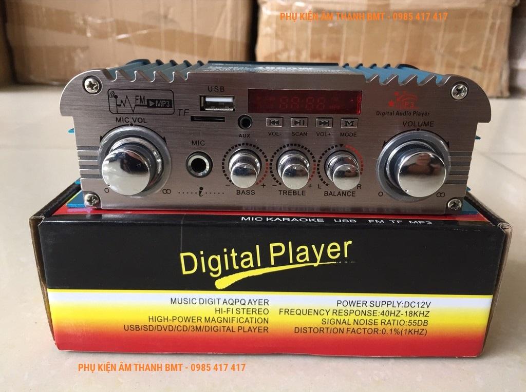 Amply mini cho xe ô tô Model YW803