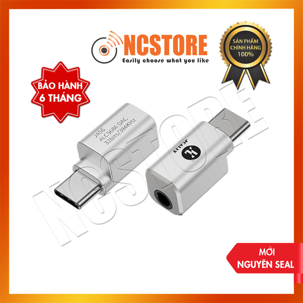 Dac/amp jcally ja56 | dac realtek al5686 | hỗ trợ đàm thoại | cáp chuyển đổi âm thanh | dongle