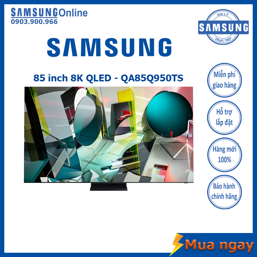 {Tặng voucher 50K} Smart TV Samsung 8K QLED 85 inch QA85Q950TS - Bảo hành 2 năm chính hãng (Liên hệ shop để đặt hàng)