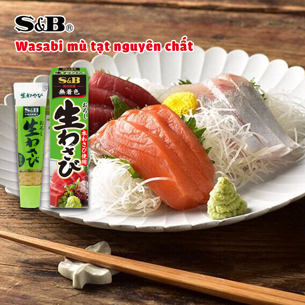 Mù tạt xanh S&B wasabi 43g