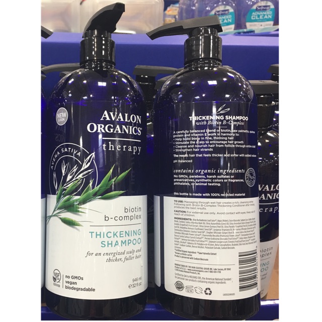 946ml - Dầu gội hữu cơ làm dày tóc Avalon