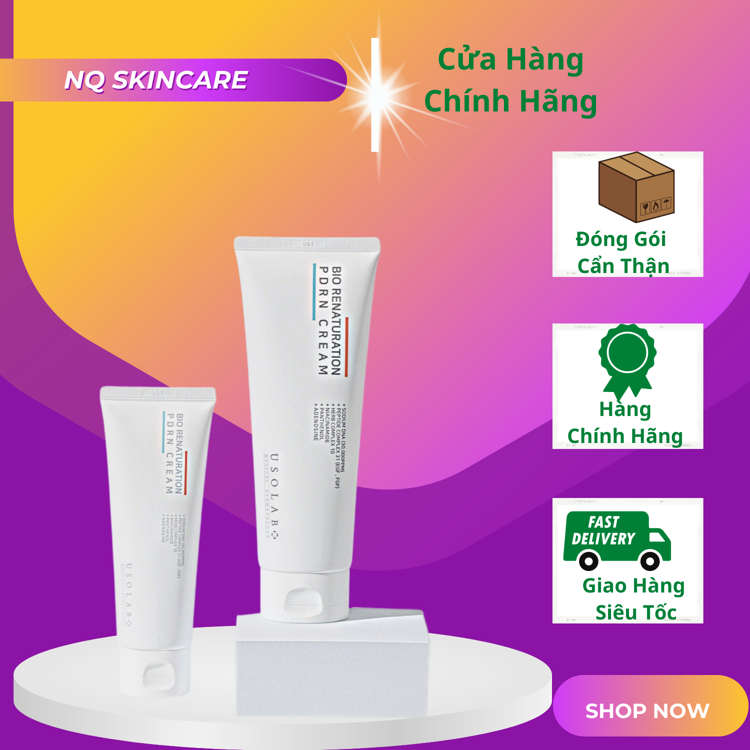 Kem Dưỡng Tế Bào Gốc Usolab Bio Renaturation Pdrn Cream 100ml