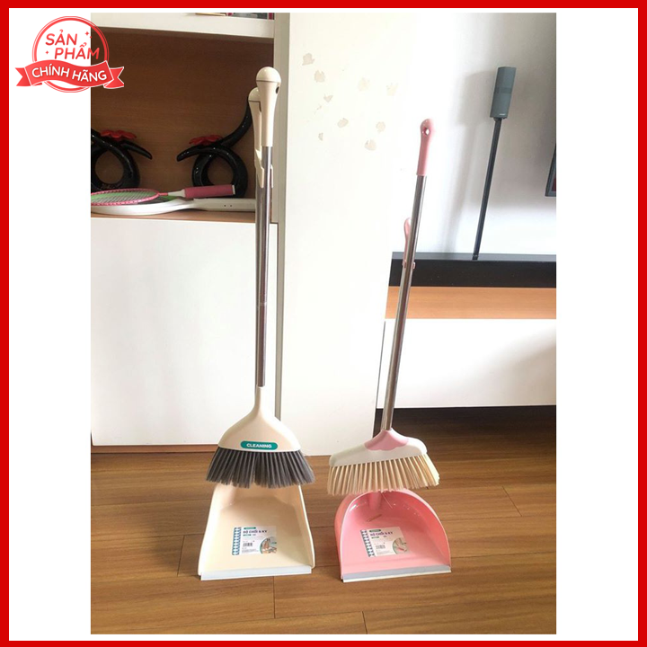 Bộ chổi quét và hót rác Inochi xuất Nhật Bản cao cấp nhựa nguyên sinh cứng cáp, an toàn, bền đẹp