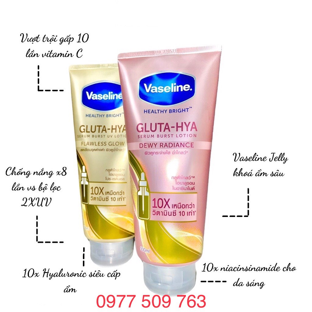 Sữa Dưỡng Thể VASELINE 10X Thái Lan 330ml