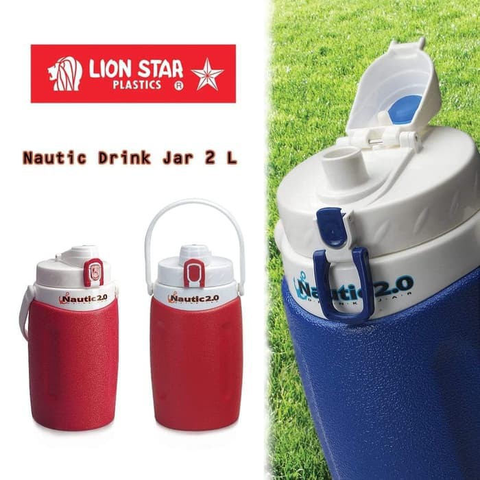 Bình đá có vòi nút bật sahara 2l - lion star d34