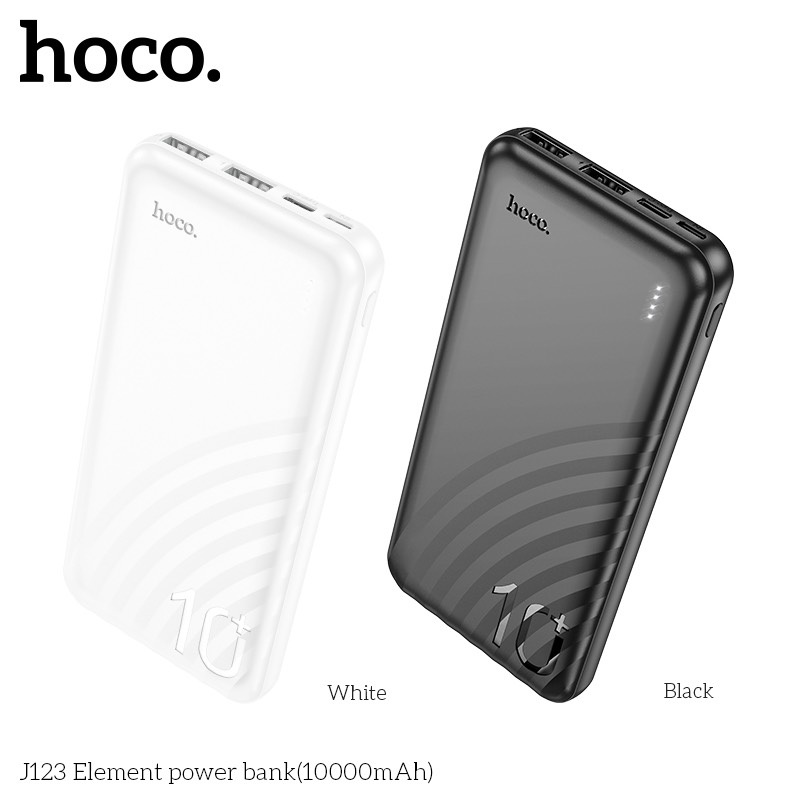 [HCM]Pin Sạc Dự Phòng HOCO J123 10.000mAh-2 Cổng Sạc Vào-2 Cổng USB.
