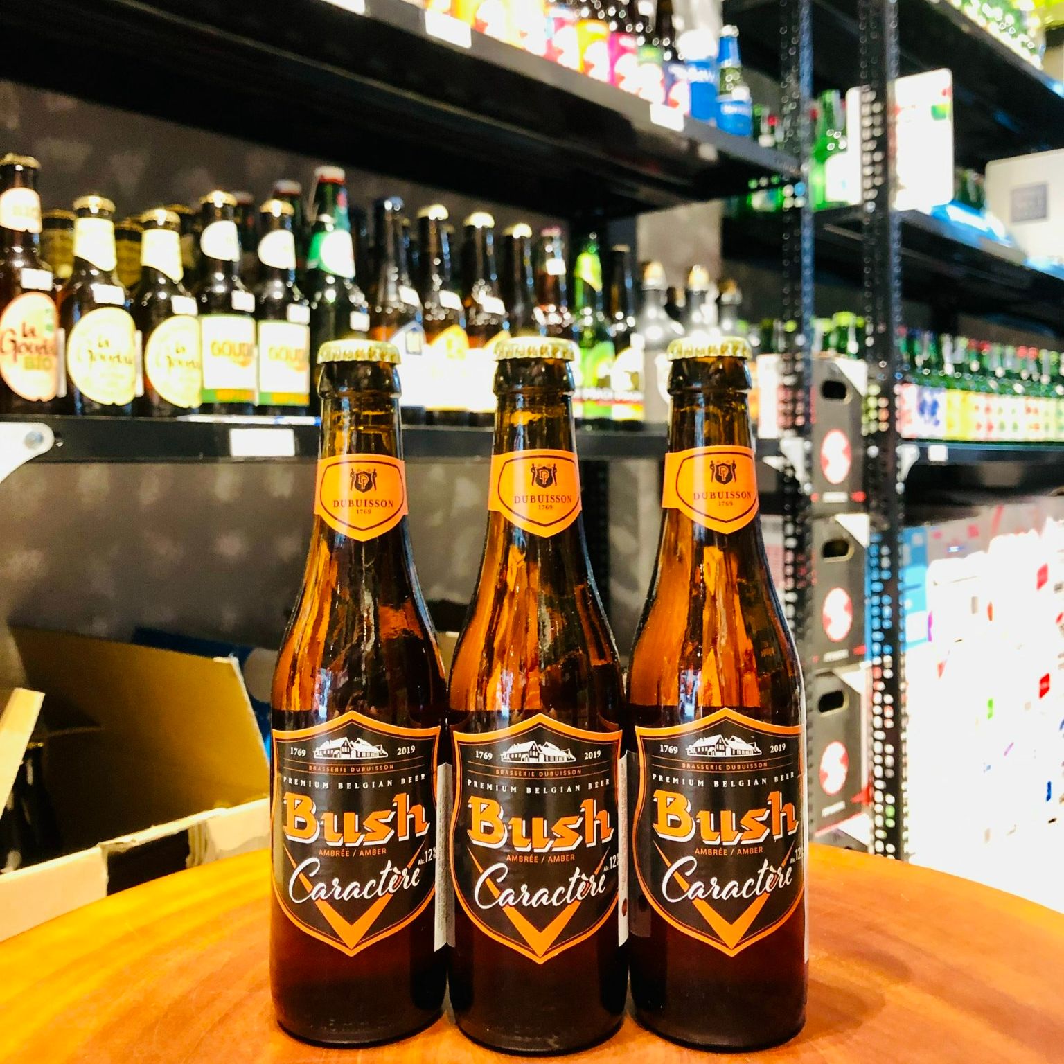 Bia bỉ bush amber tripel 12% – chai 330ml