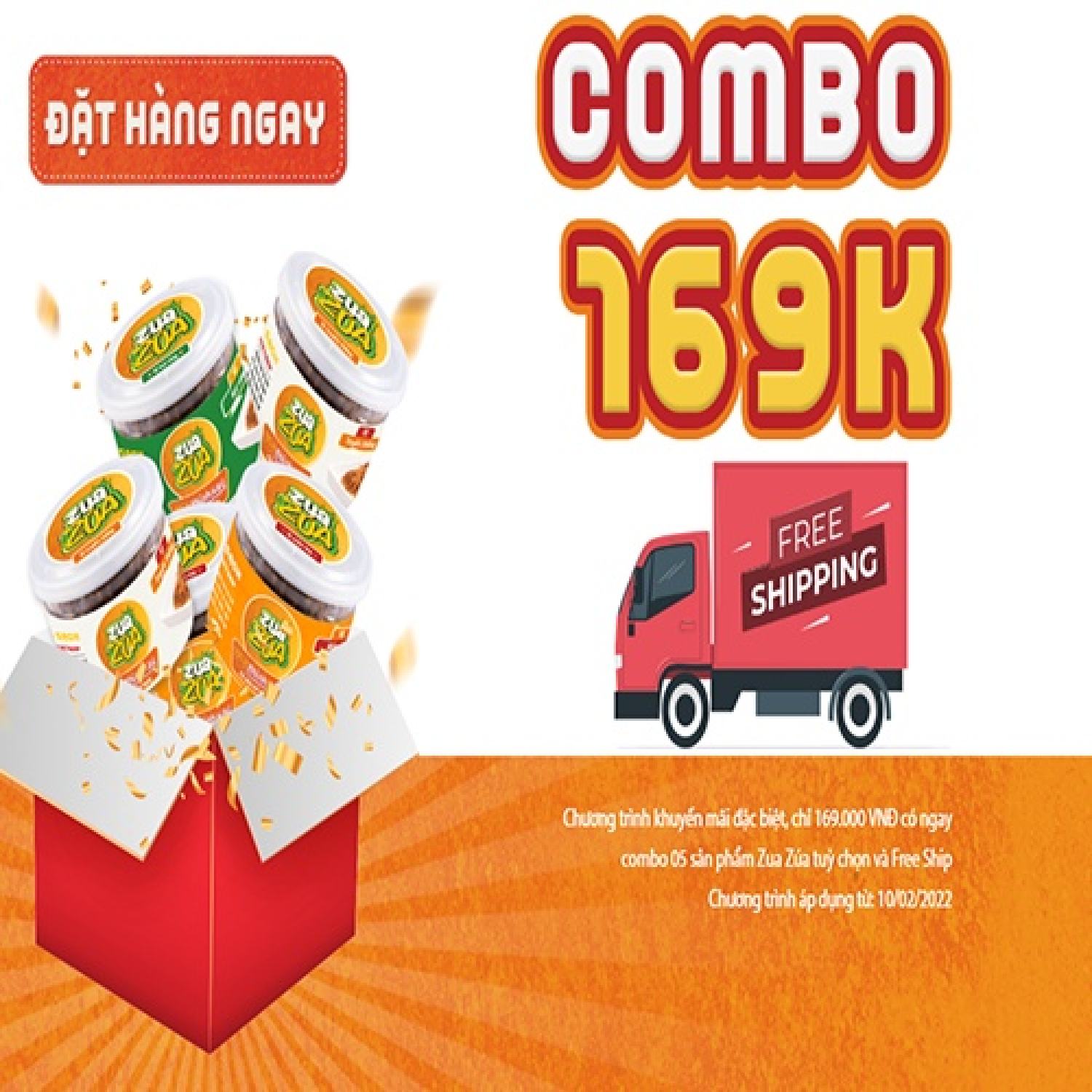 Combo 5 sản phẩm Thịt Thính Xay Zua Zúa - Trường Foods