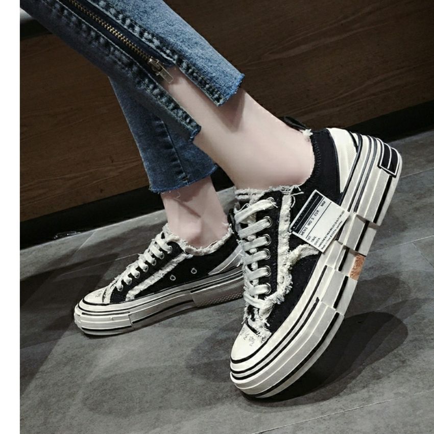 giày thể thao nam nữ chất vải canvas phong cách ăn mày hot trend tặng kèm đôi dây giày trị giá 20k