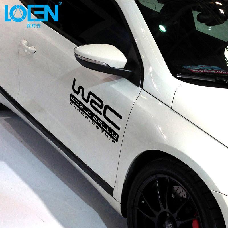 Tem Dán Thân Xe OTO 5 và 7 chỗ WRC FIA WORLD RALLY Màu Đen.