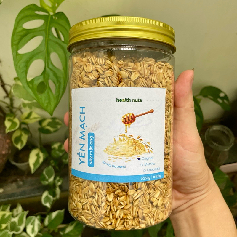 Yến Mạch Sấy Mật Ong Giòn Thơm Ngon Chiêng Food - Hộp 500g