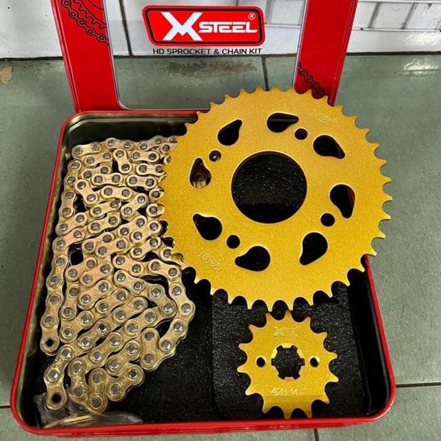 Bộ Nhông sên dĩa nhông xích đĩa Exciter 150 cc Hãng X1R bảo hành 20000KM