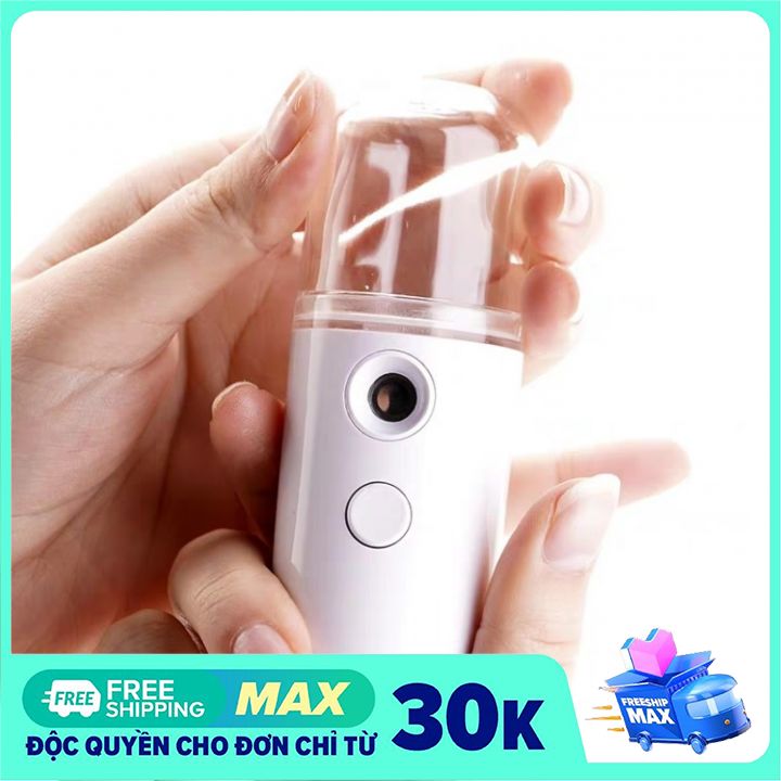 [HCM]Máy Xông Hơi Mặt NaNo Xịt Khoáng Cấp Ẩm Đẹp Da Kiểu Dáng Nhỏ Gọn Tiện Lợi - Máy Phun Sương Mini Cầm Tay Giá Rẻ Giúp Xịt Khoáng Cấp Nước Hỗ Trợ Chăm Sóc Da Khỏe Đẹp