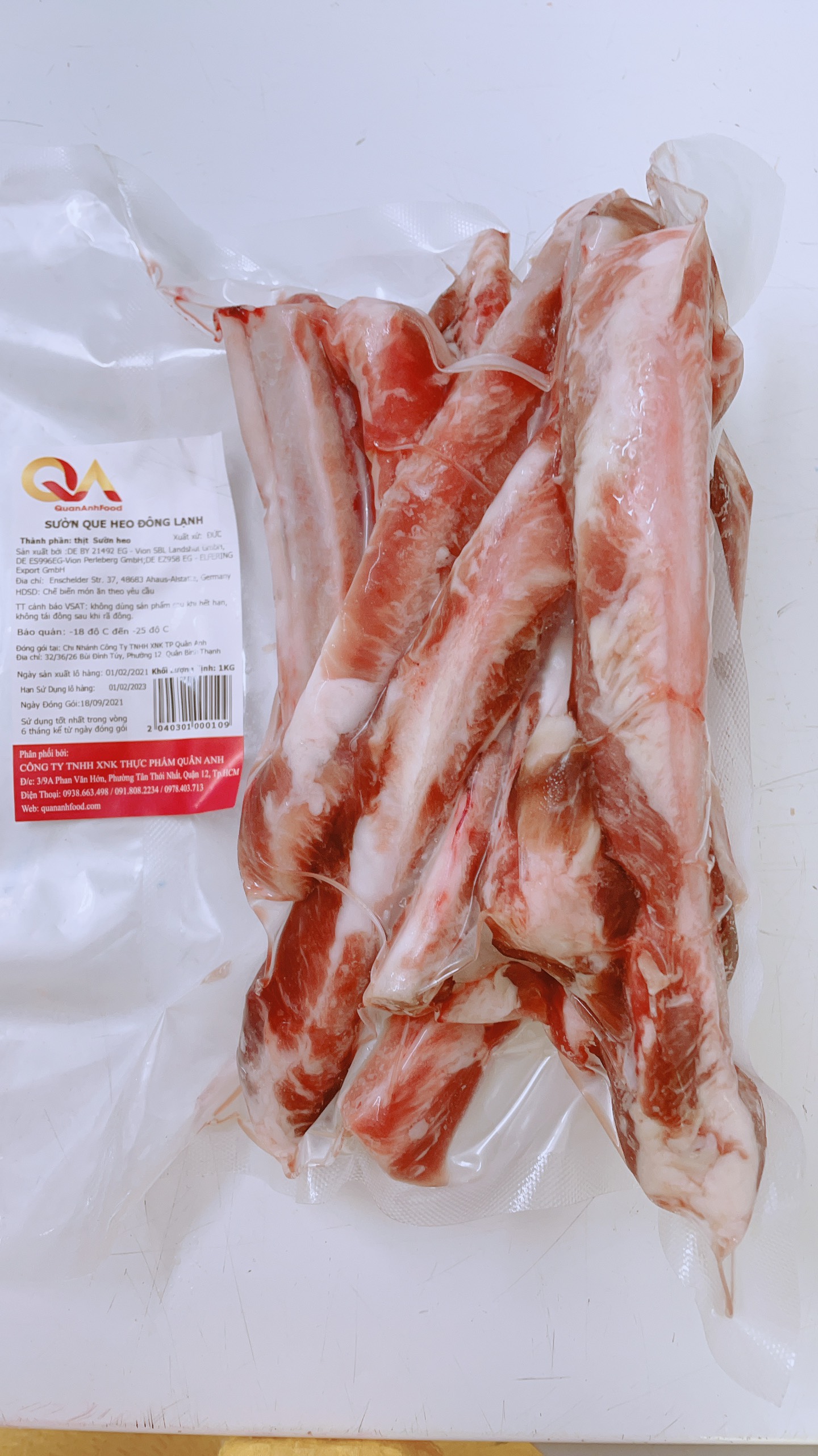 [GIAO HỎA TỐC HCM]- SƯỜN QUE HEO NHẬP KHẨU -TÚI 1KG