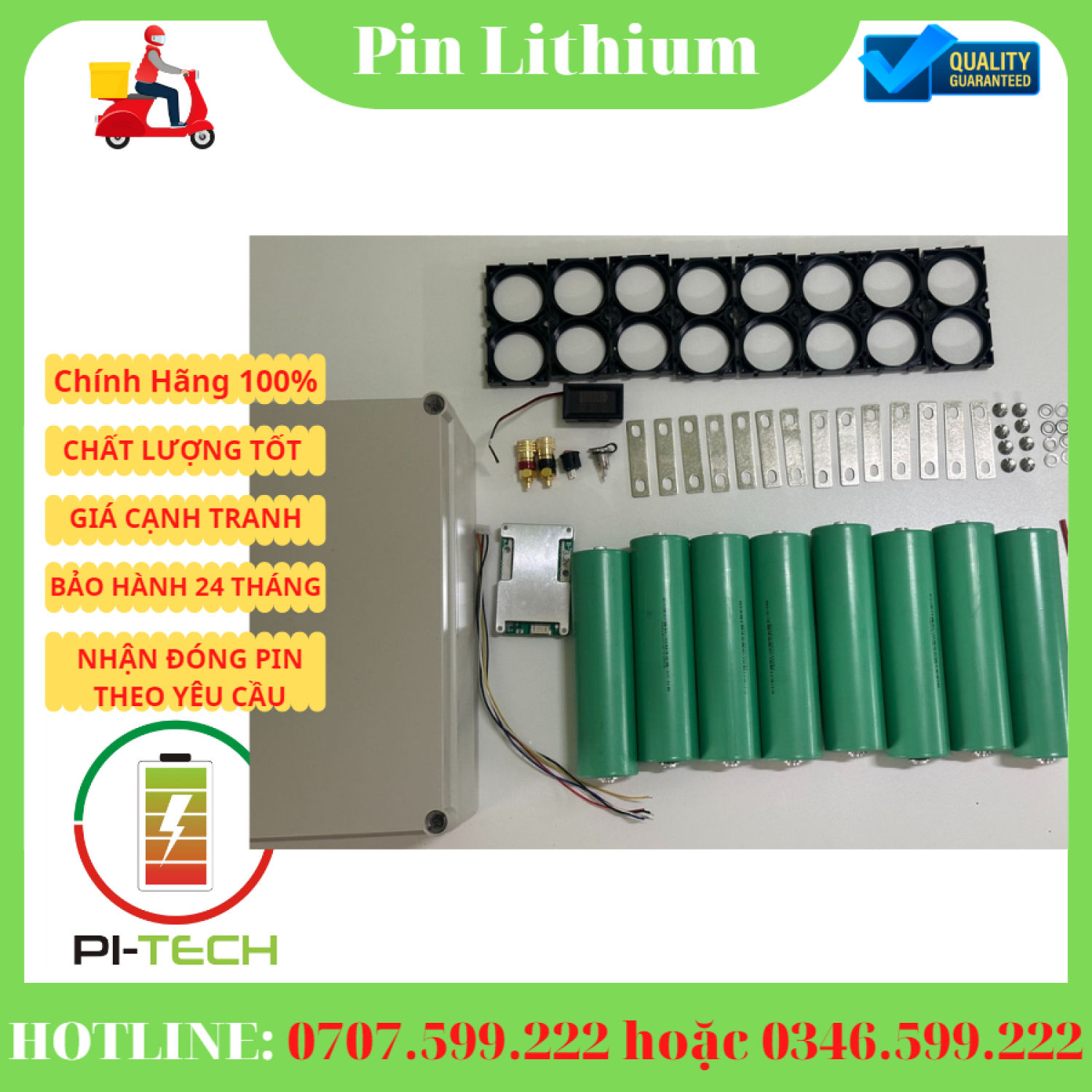 Combo bình lưu trữ hệ 12V 44Ah, pin 46160 ( 14,6V) 20