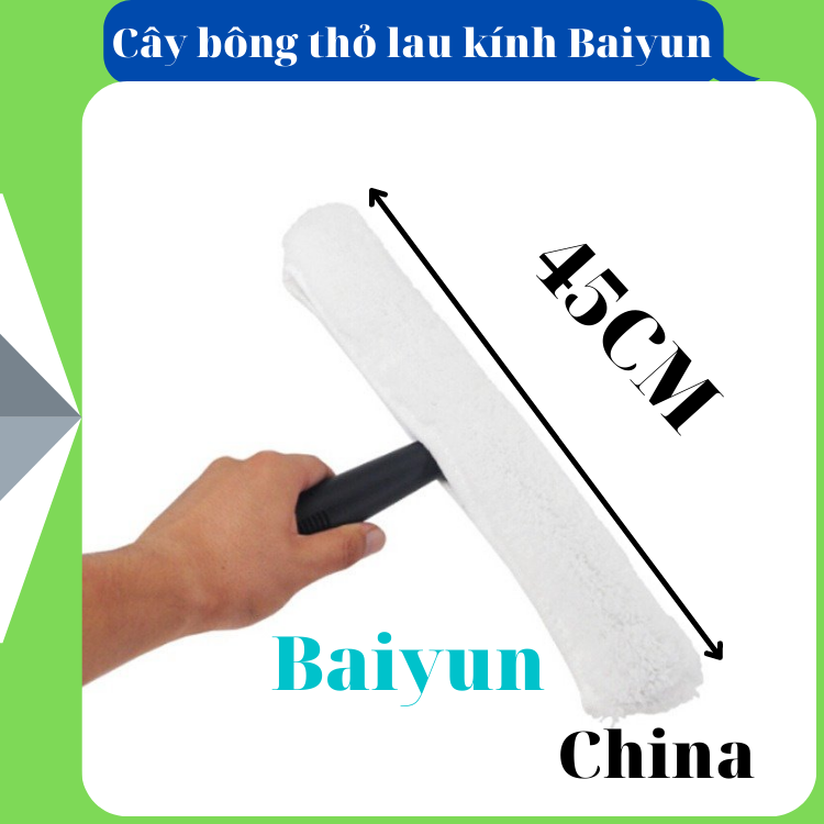 [HCM]Cây bông thỏ lau kính 45cm chuyên dụng tiện ích để vệ sinh gương kính
