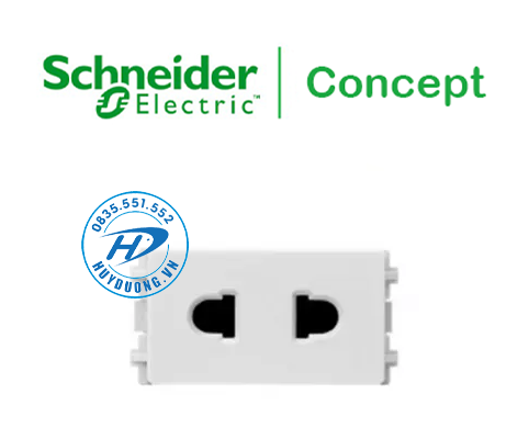 Ổ cắm đơn 2 chấu 16a, concept - schneider - 3426usm_g19
