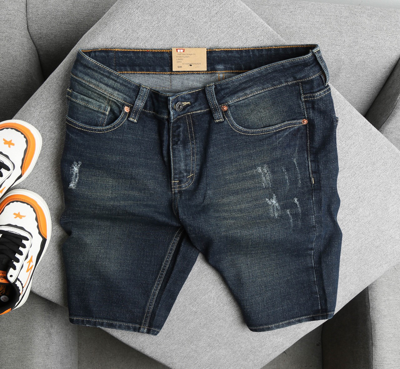 Quần Short JEAN vnxk co giãn nam cao cấp LV-514-7902