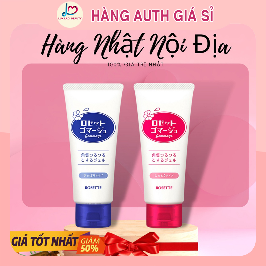 Tẩy tế bào chết rosette peeling gel nhật bản cao cấp tuyp 120g