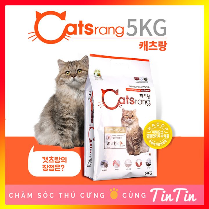 Thức Ăn Hạt Cho Mèo Catsrang 5kg Giá rẻ