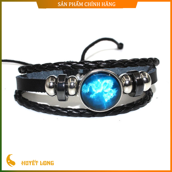 Vòng Tay Phong Thủy Theo Tuổi Dạ Quang, Vòng Tay Con Giáp Dạ Quang Da Bò Cao Cấp, Vòng Tay Dây Rút Hot Nhất Hiện Nay Mang Lại May Mắn, Bình An, Tài Lộc