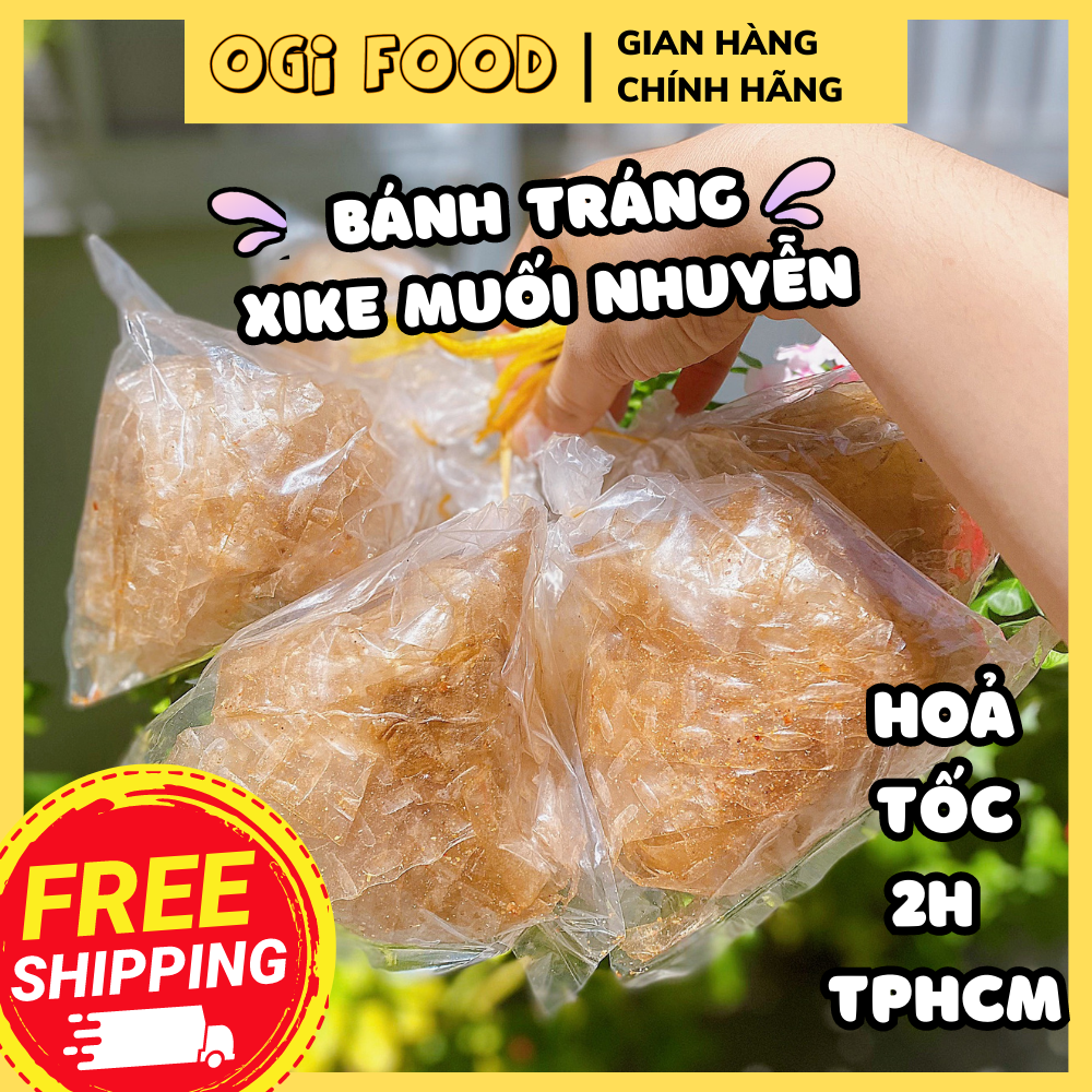 Combo 5 Bịch Bánh Tráng Xì Ke Muối Nhuyễn - Ăn Vặt OGI FOOD