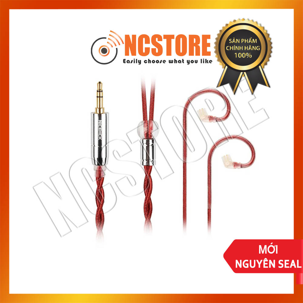 Cable nicehck redag | 4n bạc nguyên chất | dây cáp nâng cấp tai nghe