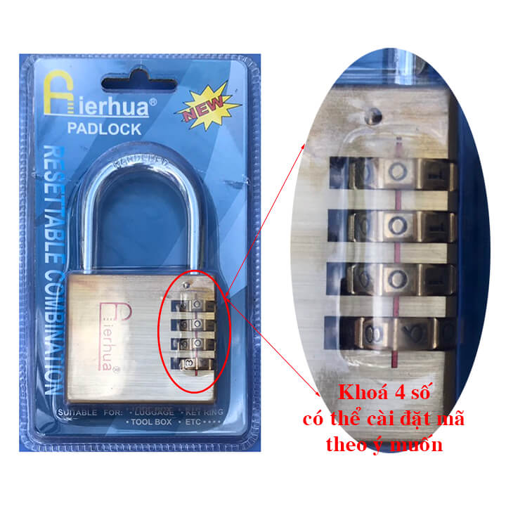 Ổ khóa số aierhua 60 mm