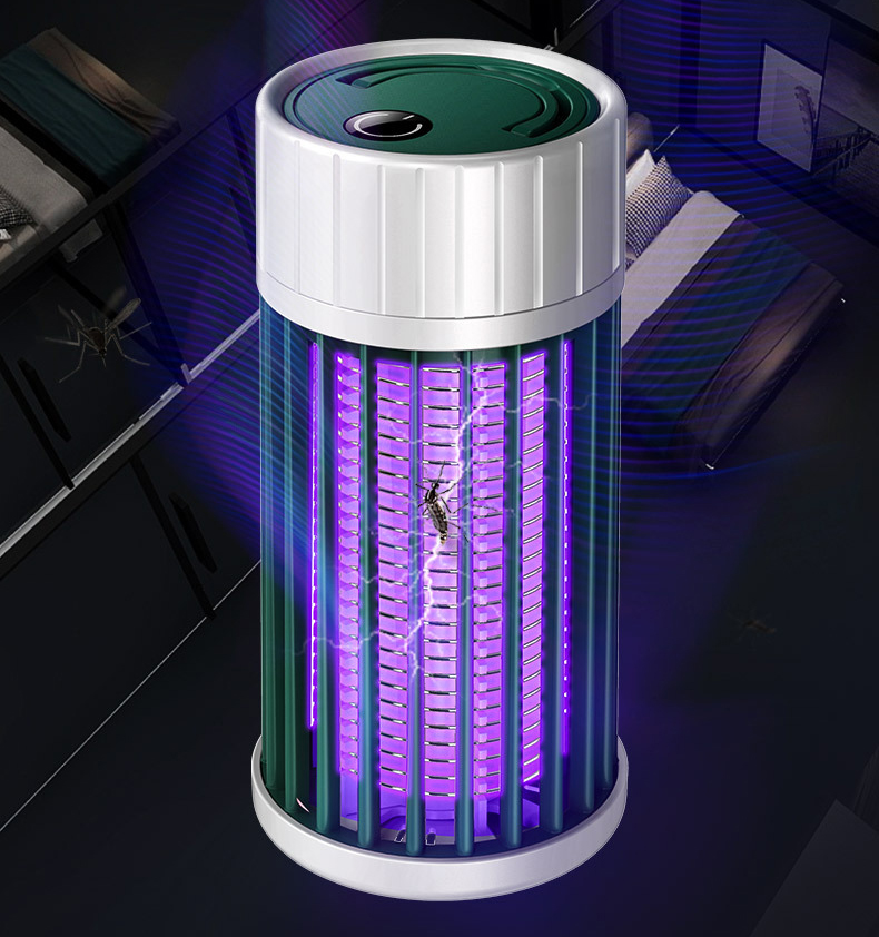 Đèn diệt muỗi hình tròn, bẫy đèn led usb dụng cụ diệt côn trùng bọ ruồi, diệt côn trùng tại nhà hiệu quả