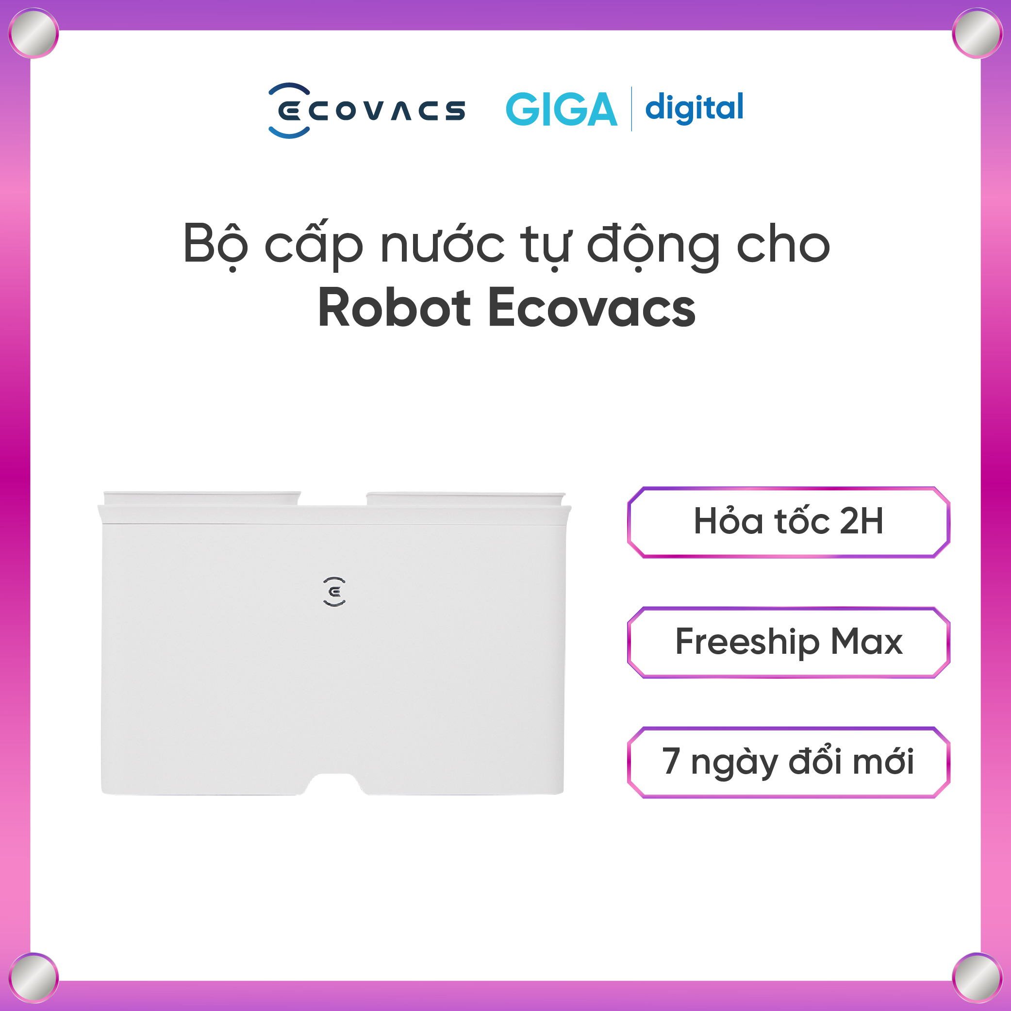 Bộ cấp nước tự động FM2243 / FM2129 cho robot hút bụi lau nhà Ecovacs Bộ cấp nước tự động Ecovacs