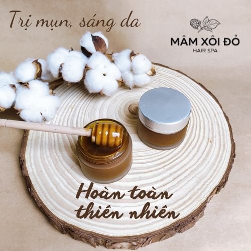 Mặt nạ tinh dầu thảo dược Mâm Xôi Đỏ, dưỡng da sạch mụn, trắng hồng rạng rỡ