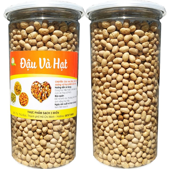 [HCM]Đậu nành sấy chín giòn ngon nhiều công dụng tốt cho sức khỏe - Hũ pet 400G