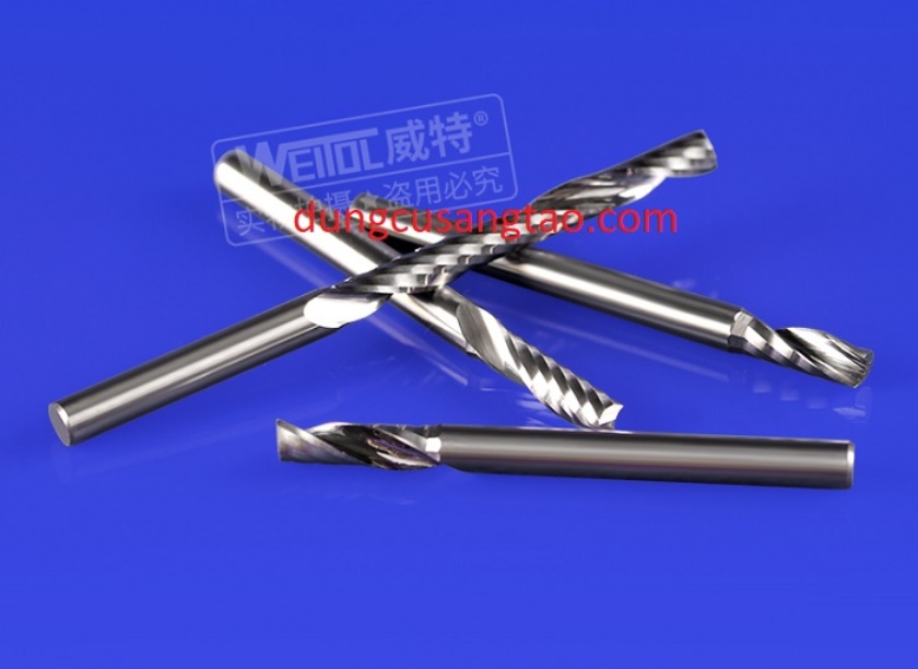 Dao phay 1 me xoắn weitol cốt 3.17mm / dao phay cốt 3.17mm