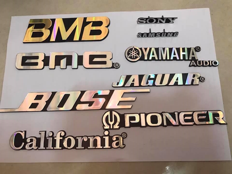 [HCM]Tem Loa Logo BmB California Sony Samsung Pioneer yamaha Bose Jaguar Dán Vào Loa hoặc Amply và Tivi Hoặc Các Thiếc Bị Điện Tử Khác Giá 2 Tem
