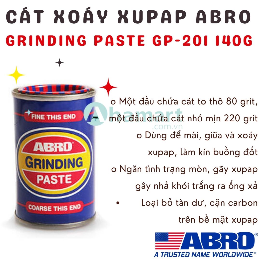 Cát xoáy xupap abro grinding paste gp-201 140g