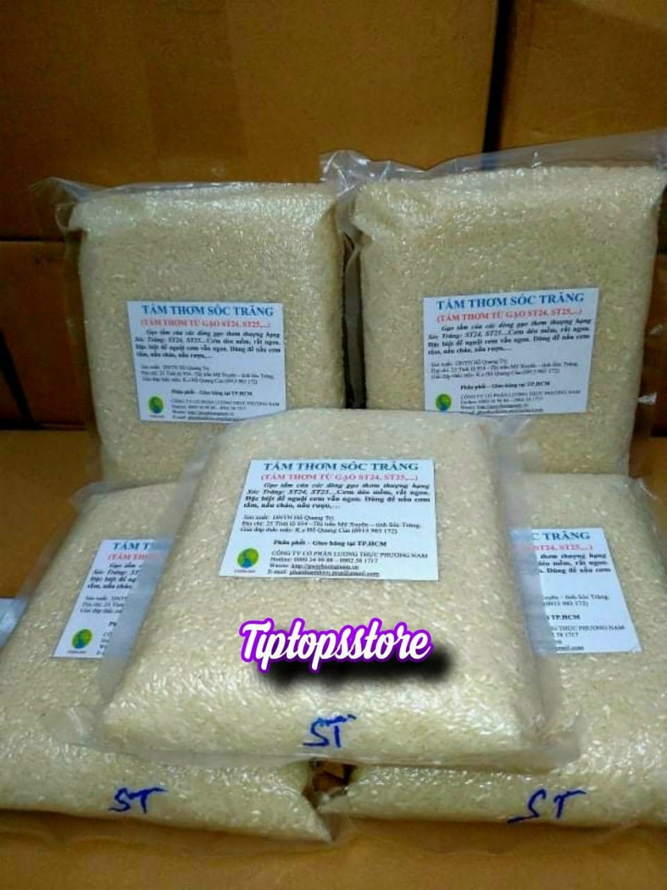 GẠO TẤM THƠM SÓC TRĂNG TỪ GẠO ST25 (túi 1kg)