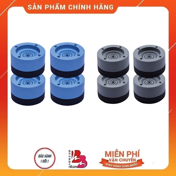 [HCM]Bộ 4 miếng đệm cao su lót chân máy giặt chống rung tiện dụng