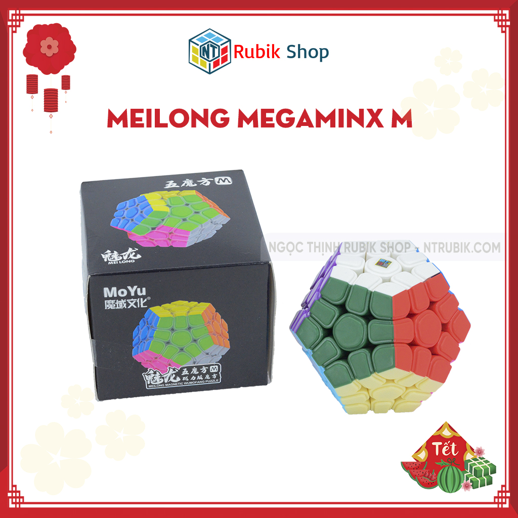 Hoàn tiền 10%Rubik Megaminx M Stickerless MoYu MeiLong MFJS Rubik 12 Mặt