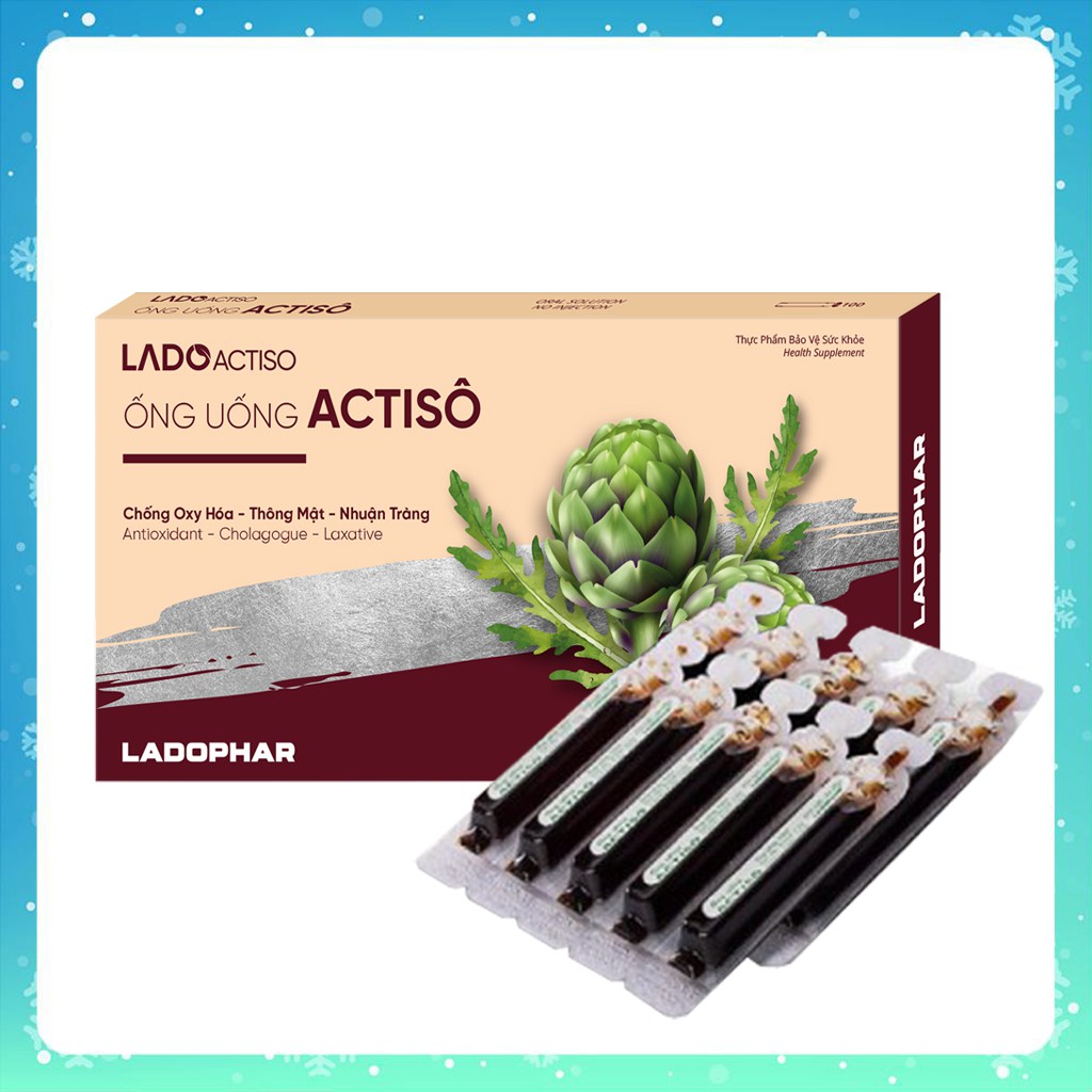 Ống uống atiso Ladophar thùng 40 hộp Monweekly