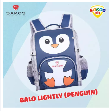 Balo học sinh siêu nhẹ chống gù sakos lightly