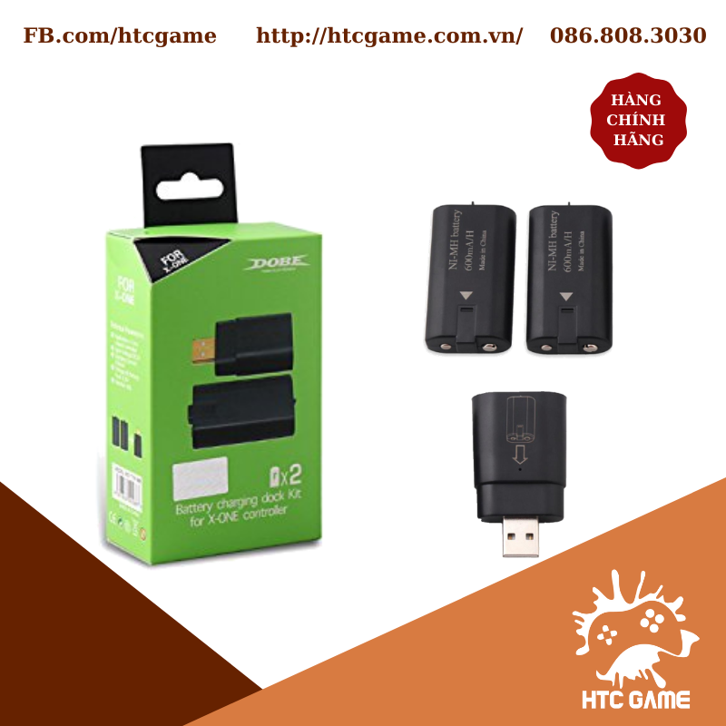 Bộ 02 Pin Và Đế Sạc Tay Cầm Xbox One Controller