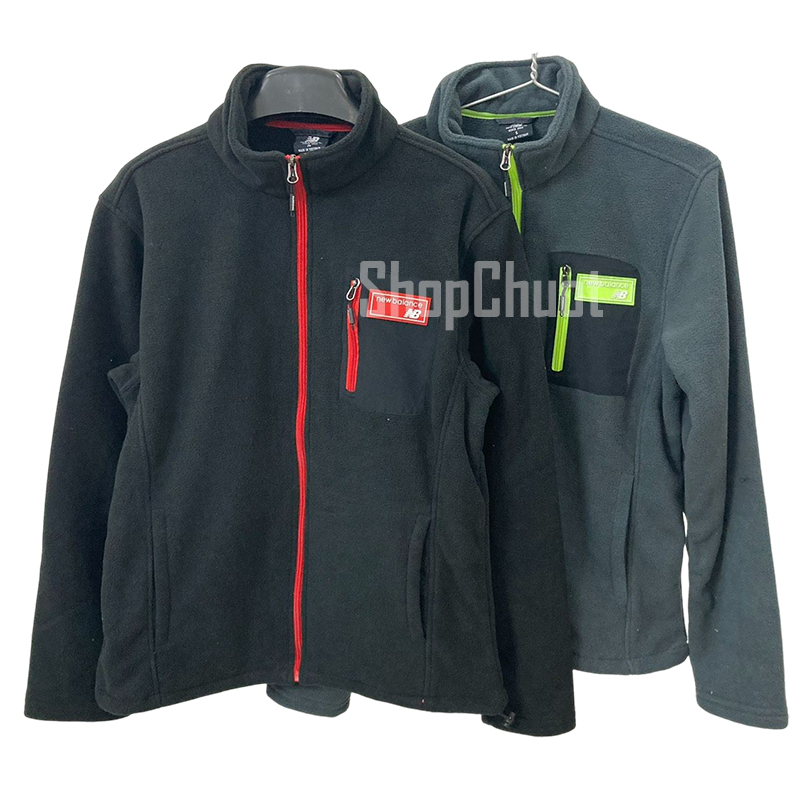 Áo khoác nỉ New.Balance khóa xanh, đỏ/ Áo khoác ấm cho nam