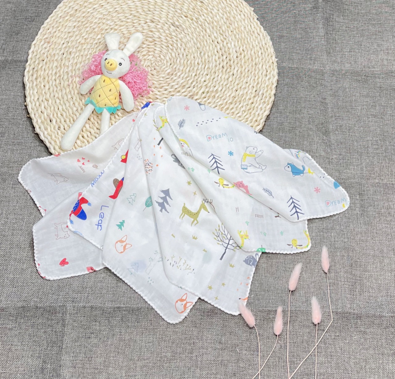 Sét 10 Khăn xô sữa Aden + Anais cho bé trai/ bé gái