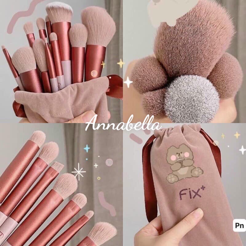 [SIÊU HOT] Bộ Cọ 13 Cây Trang Điểm F.I.X Cực HOT – Bộ cọ trang điểm cá nhân cao cấp 13 cây Fix+ màu xanh/ màu hồng cực mịn cho các nàng - ANASULY
