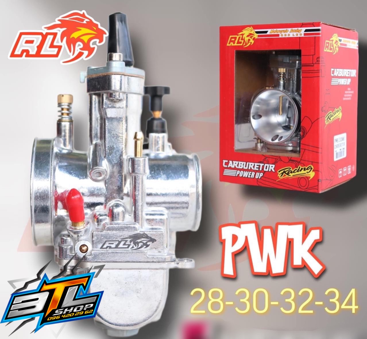 Bình xăng redleo ga dẹp pwk 24mm , 26mm , 28mm , 30mm , 32mm , 34mm