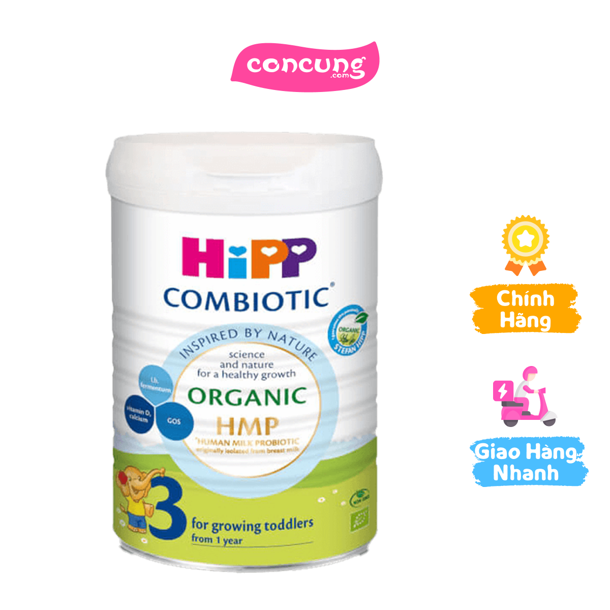 HiPP 3 Organic Combiotic 800g, từ 12 tháng