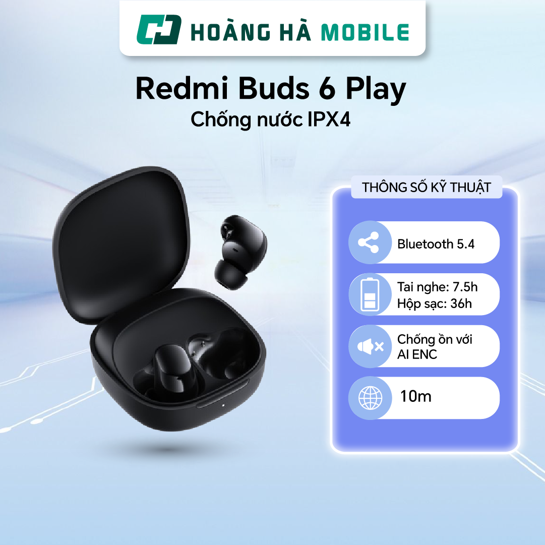 Tai nghe không dây Redmi Buds 6 Play - Chính hãng