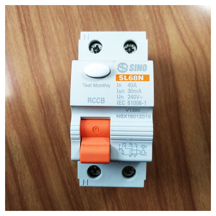 Aptomat chống giật SINO - 2P 40A 30mA 240V  - Chính hãng