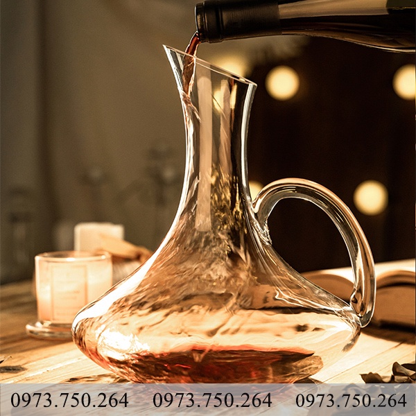 Bình thở rượu vang có quai 1600ml